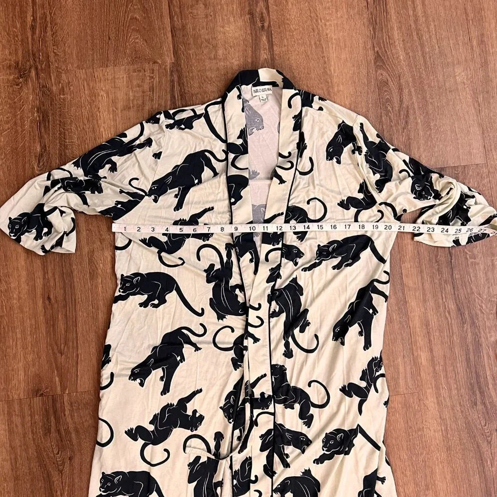 Kilo Brava Panther Short Loungewear Robe Sz L